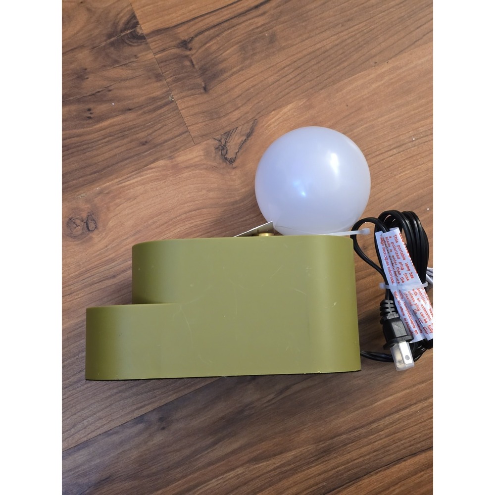 Room Essentials LED Organizer Lamp Charging Port Touch Control Green S20 Flaw